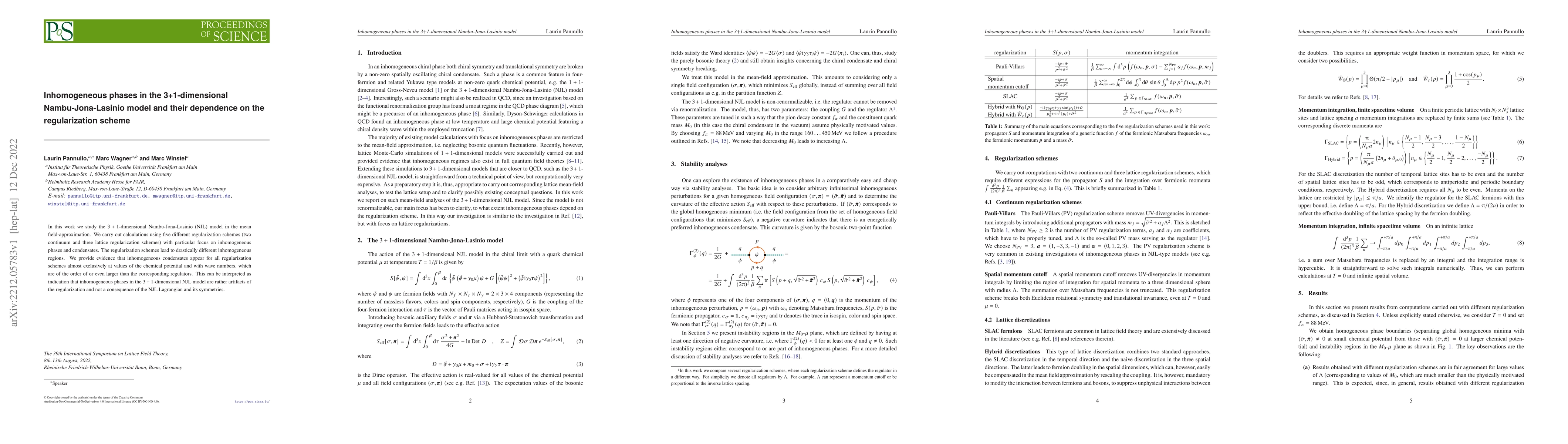 Thumbnail for Inhomogeneous phases in the 3+1-dimensional Nambu-Jona-Lasinio model and
  their dependence on the regularization scheme