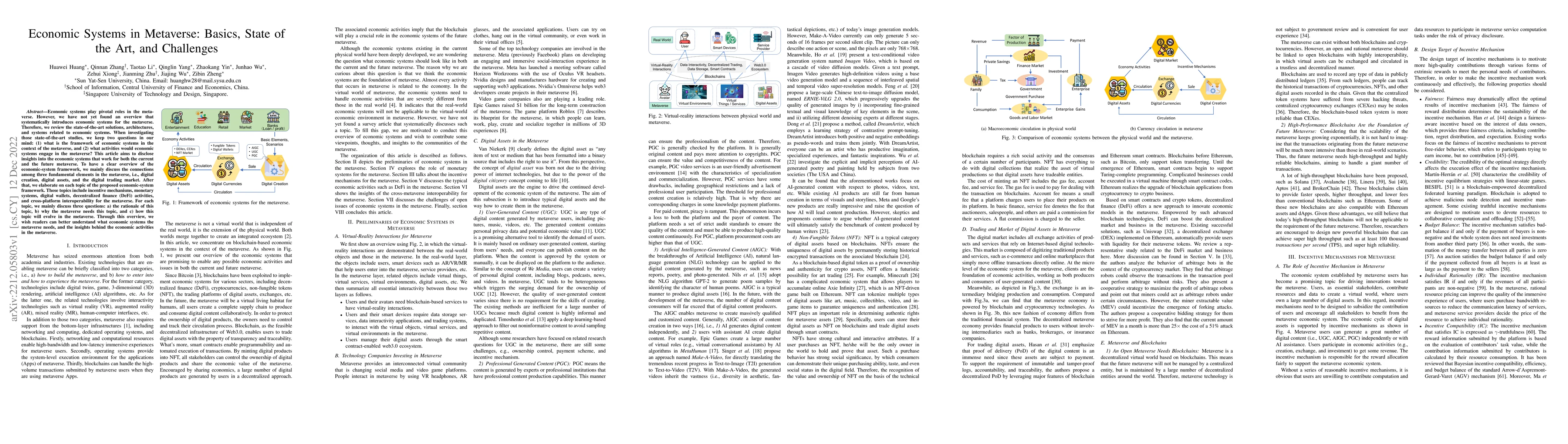 Thumbnail for Economic Systems in Metaverse: Basics, State of the Art, and Challenges