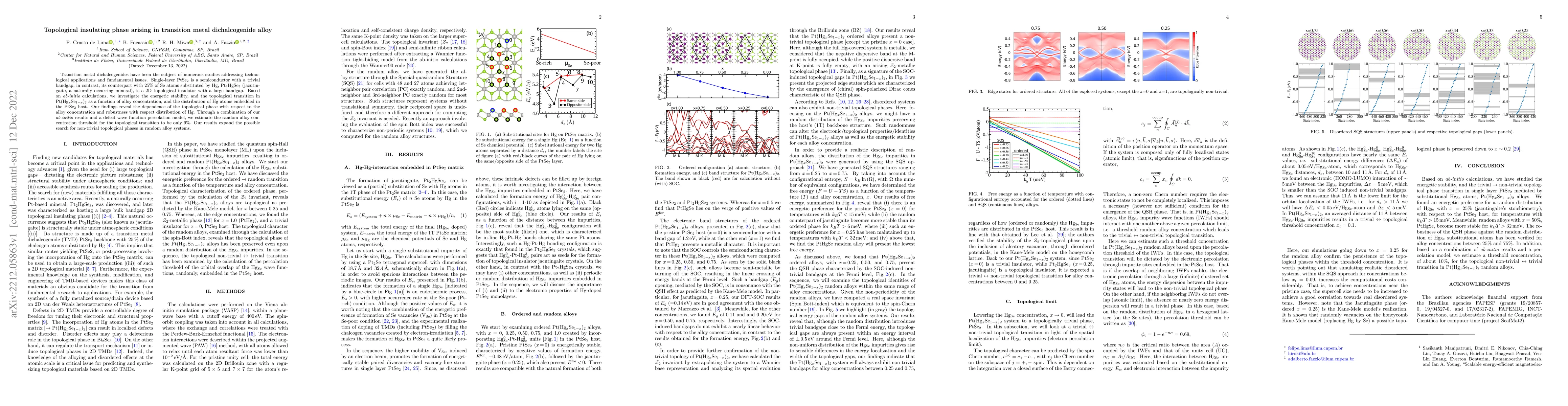 Thumbnail for Topological insulating phase arising in transition metal dichalcogenide
  alloy