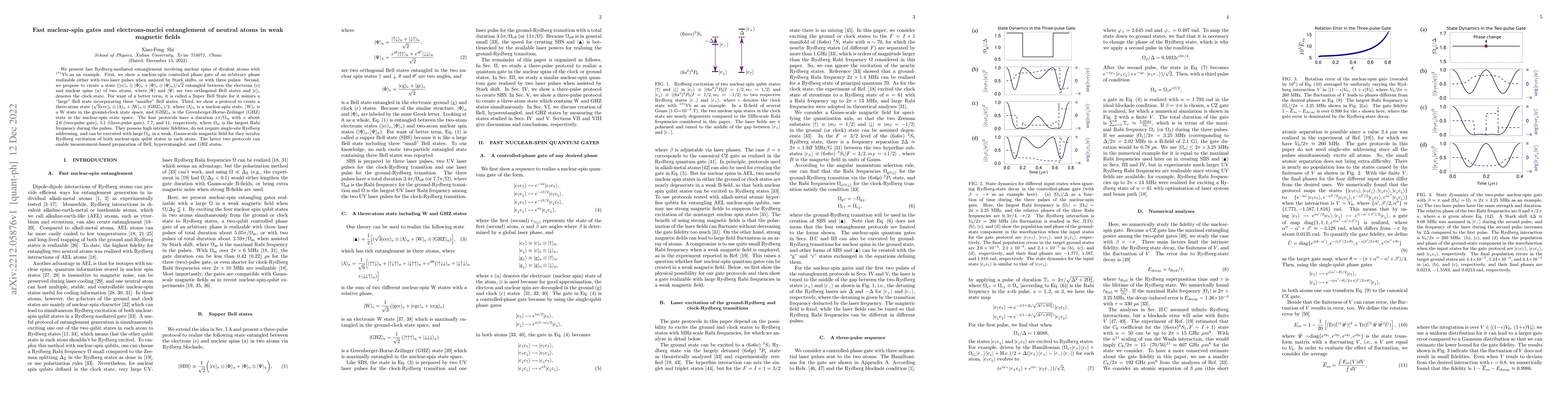 Thumbnail for Fast nuclear-spin gates and electrons-nuclei entanglement of neutral
  atoms in weak magnetic fields