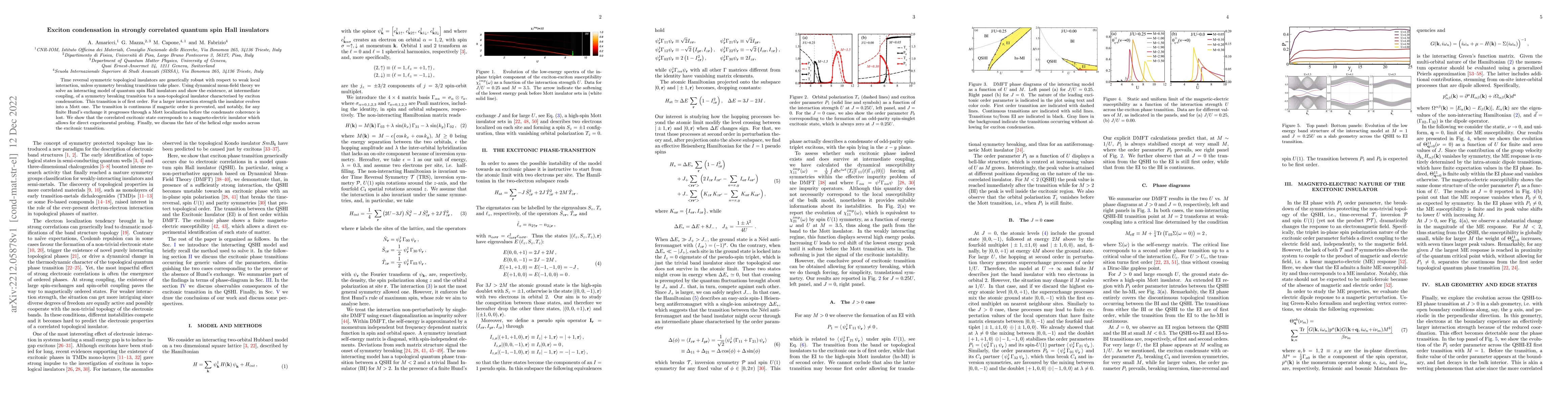 Thumbnail for Exciton condensation in strongly correlated quantum spin Hall insulators