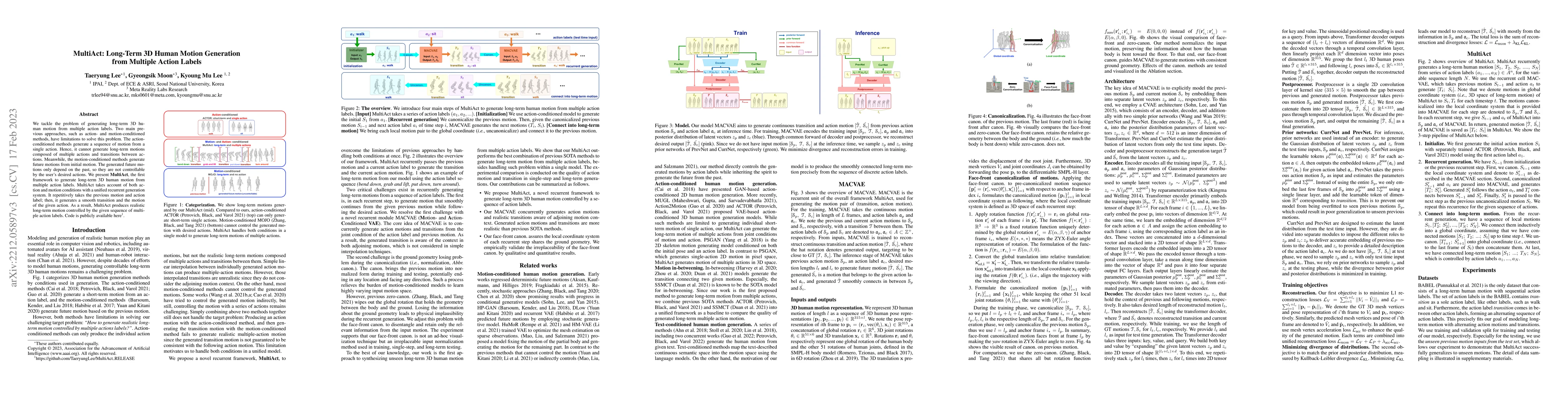 Thumbnail for MultiAct: Long-Term 3D Human Motion Generation from Multiple Action
  Labels