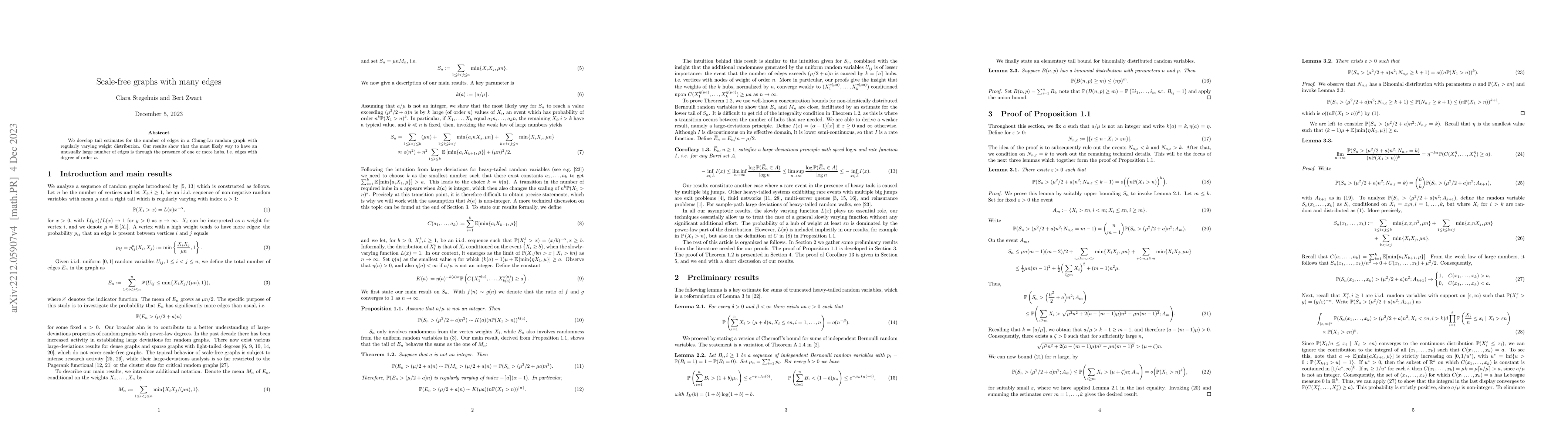 Thumbnail for Scale-free graphs with many edges