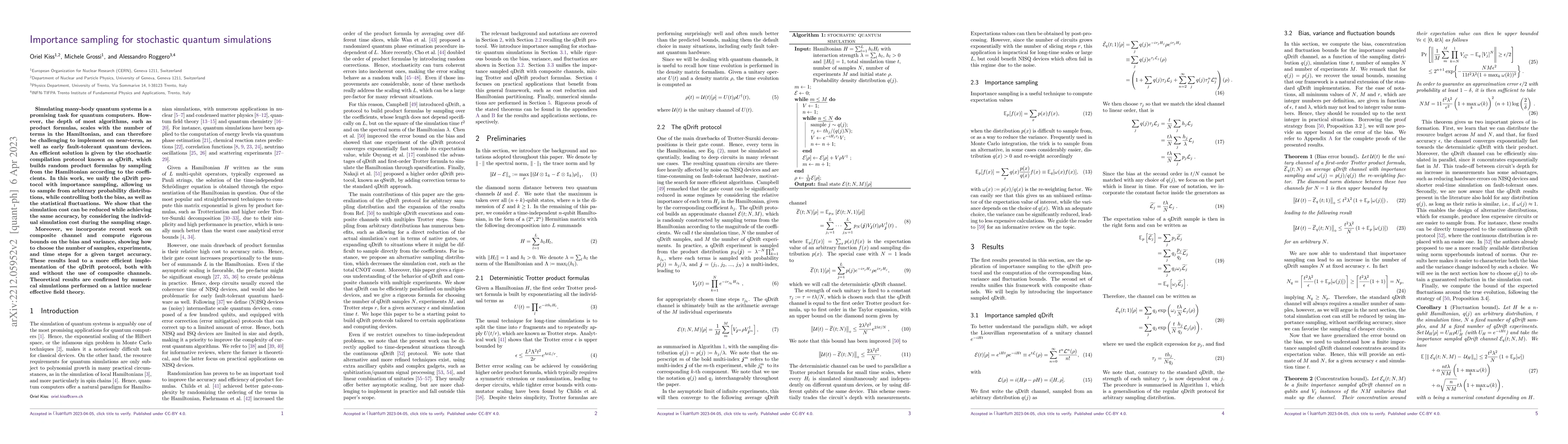 Thumbnail for Importance sampling for stochastic quantum simulations