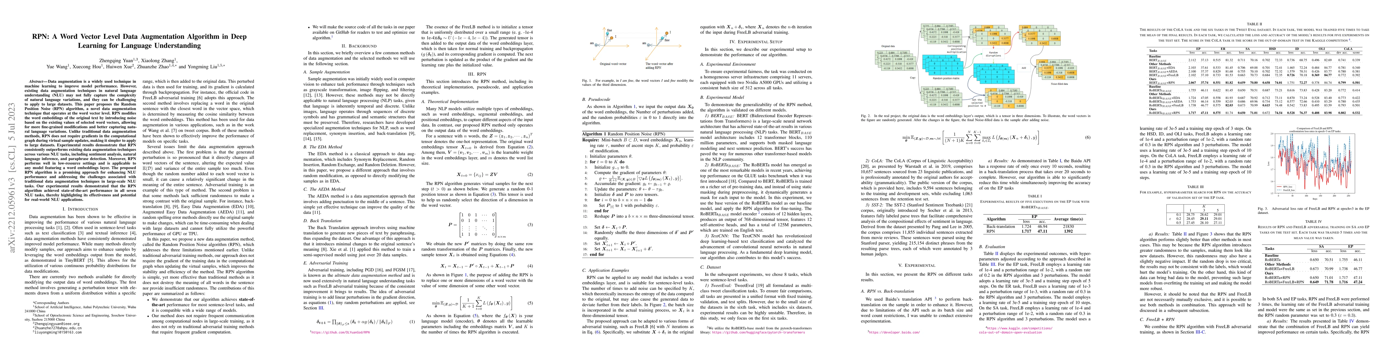 Thumbnail for RPN: A Word Vector Level Data Augmentation Algorithm in Deep Learning
  for Language Understanding