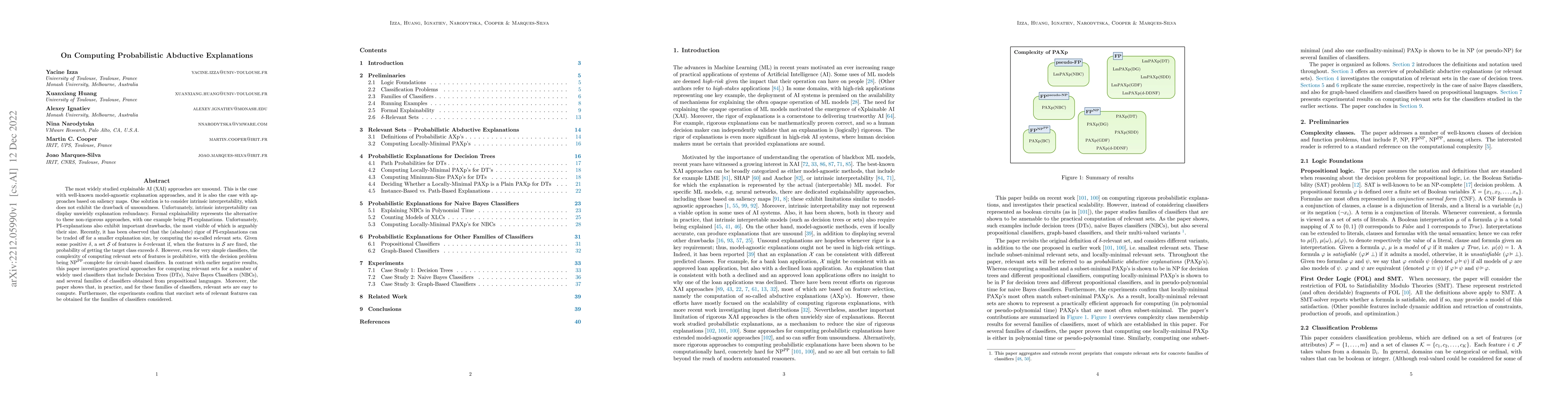 Thumbnail for On Computing Probabilistic Abductive Explanations