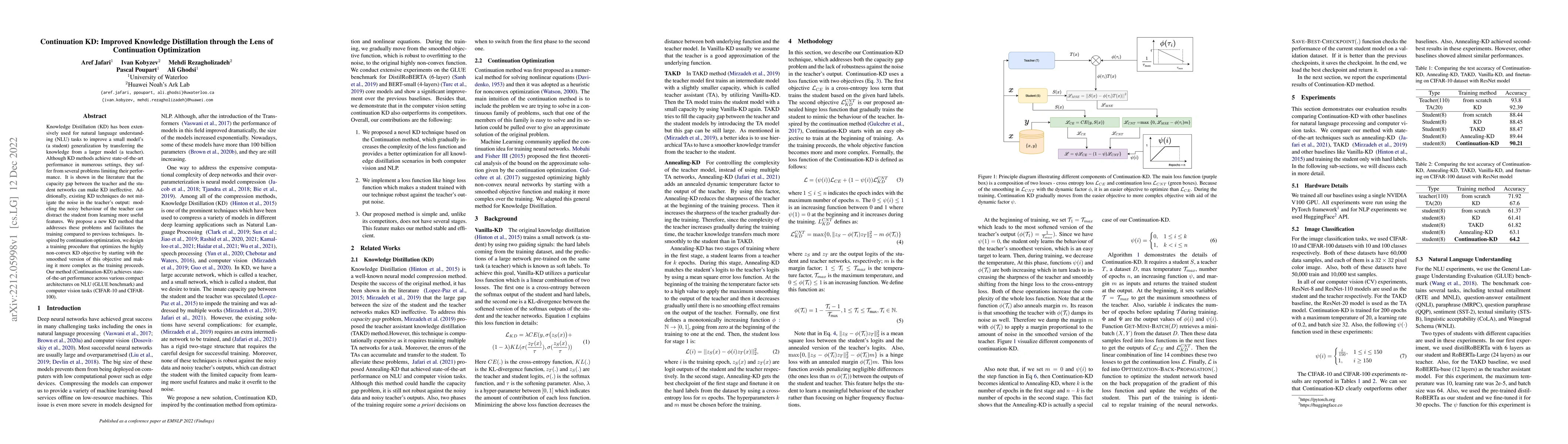 Thumbnail for Continuation KD: Improved Knowledge Distillation through the Lens of
  Continuation Optimization
