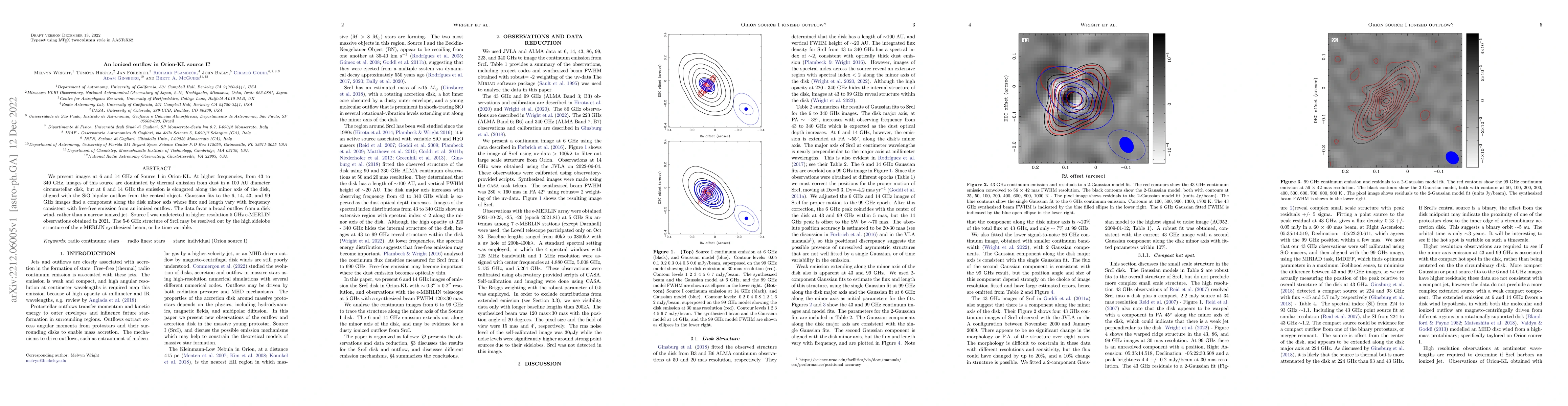 Thumbnail for An ionized outflow in Orion-KL source I?