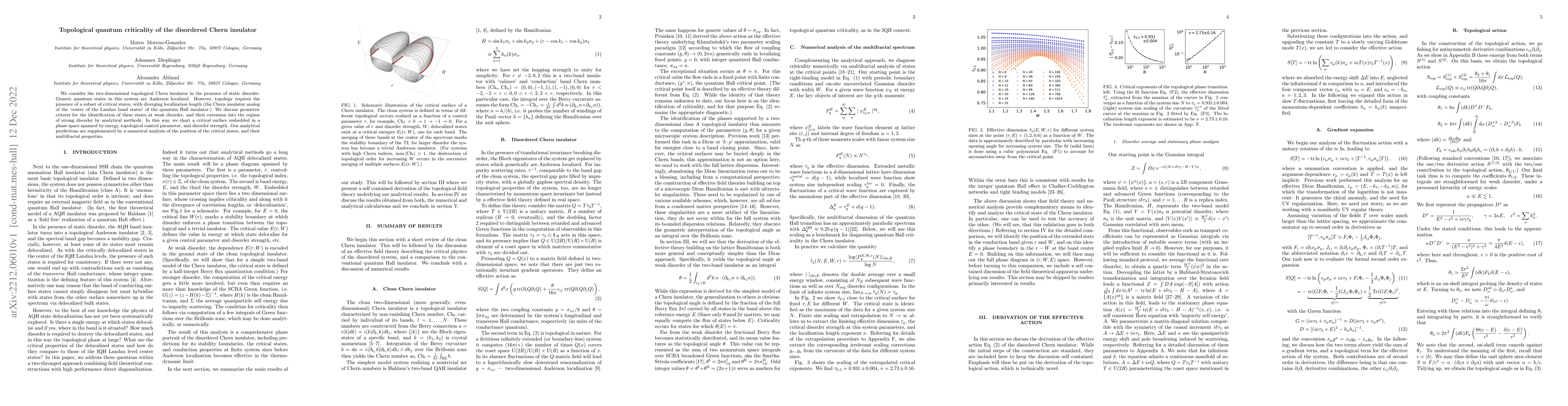 Thumbnail for Topological quantum criticality of the disordered Chern insulator