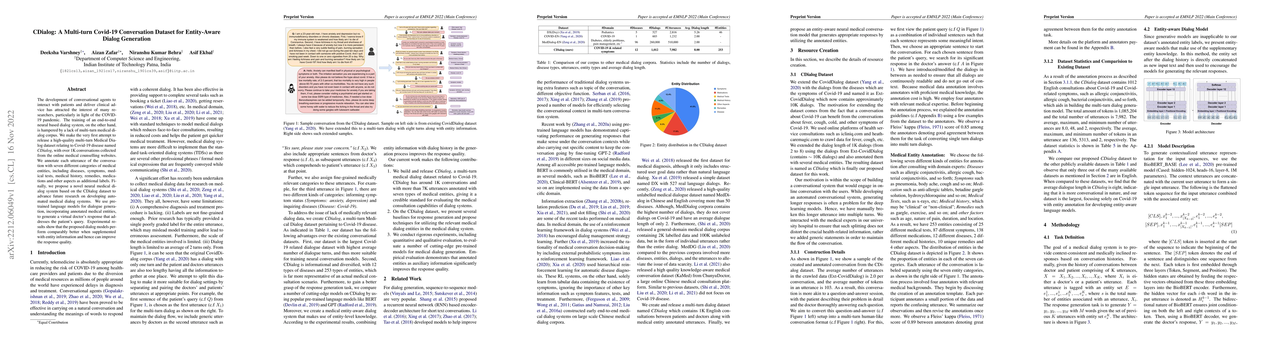 Thumbnail for CDialog: A Multi-turn Covid-19 Conversation Dataset for Entity-Aware
  Dialog Generation