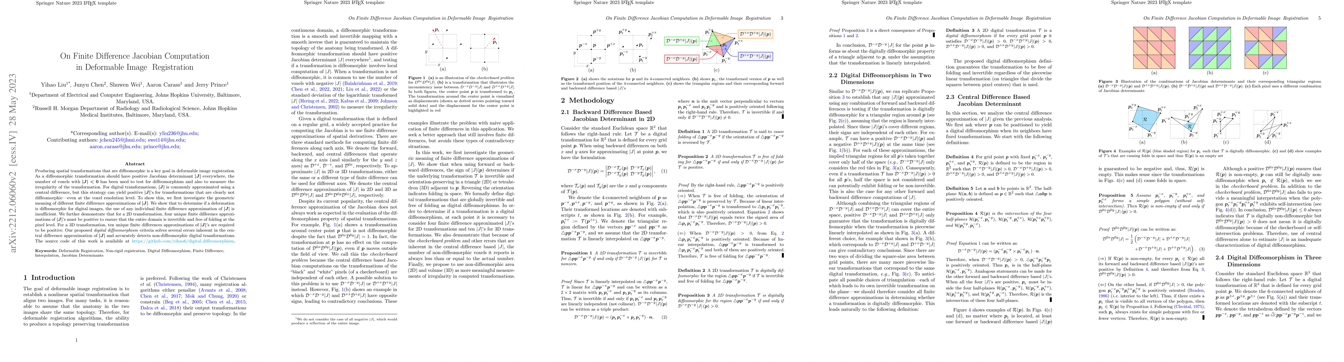 Thumbnail for On Finite Difference Jacobian Computation in Deformable Image
  Registration