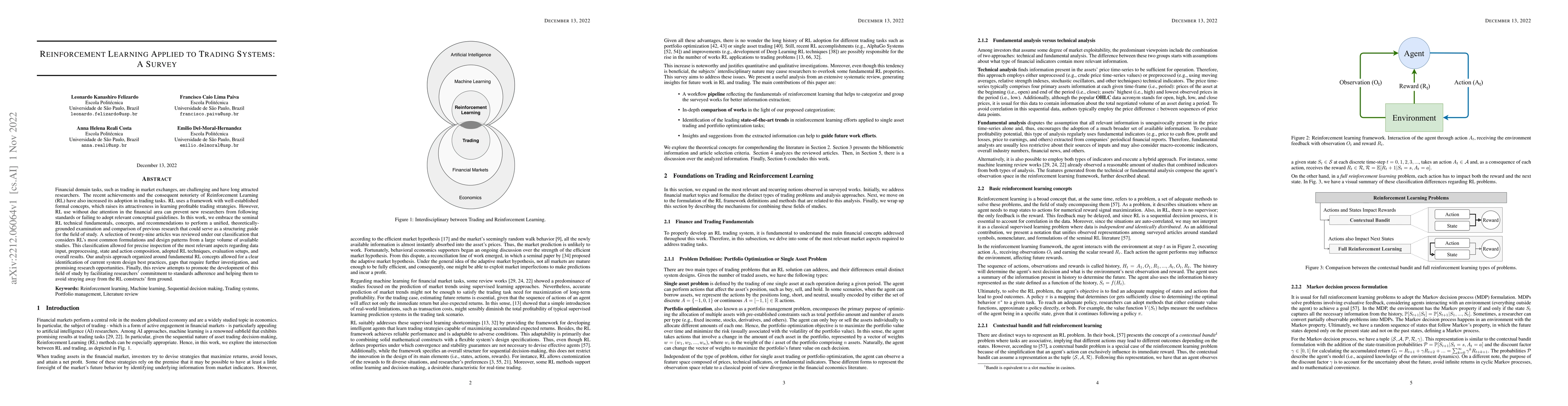 Thumbnail for Reinforcement Learning Applied to Trading Systems: A Survey