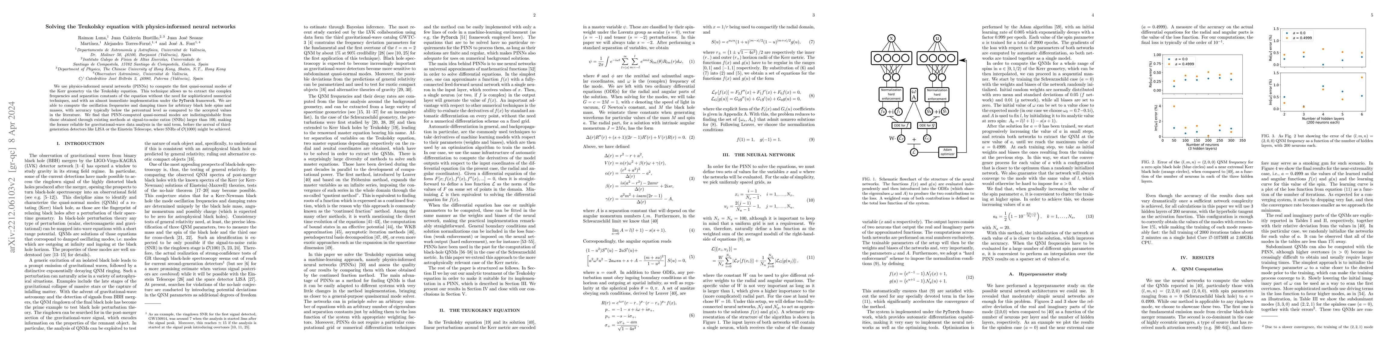 Thumbnail for Solving the Teukolsky equation with physics-informed neural networks