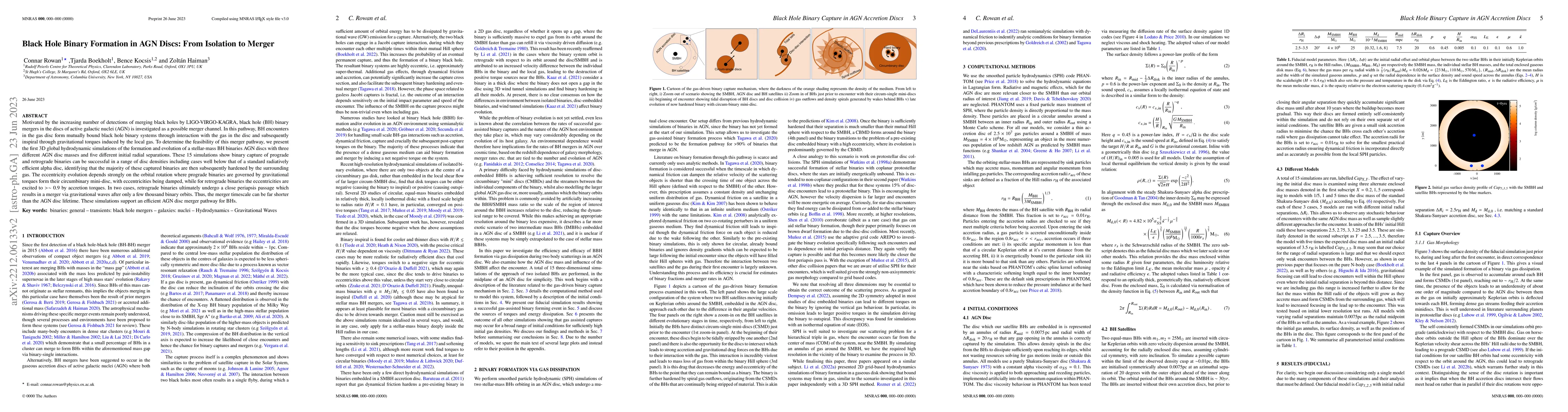 Thumbnail for Black Hole Binary Formation in AGN Discs: From Isolation to Merger