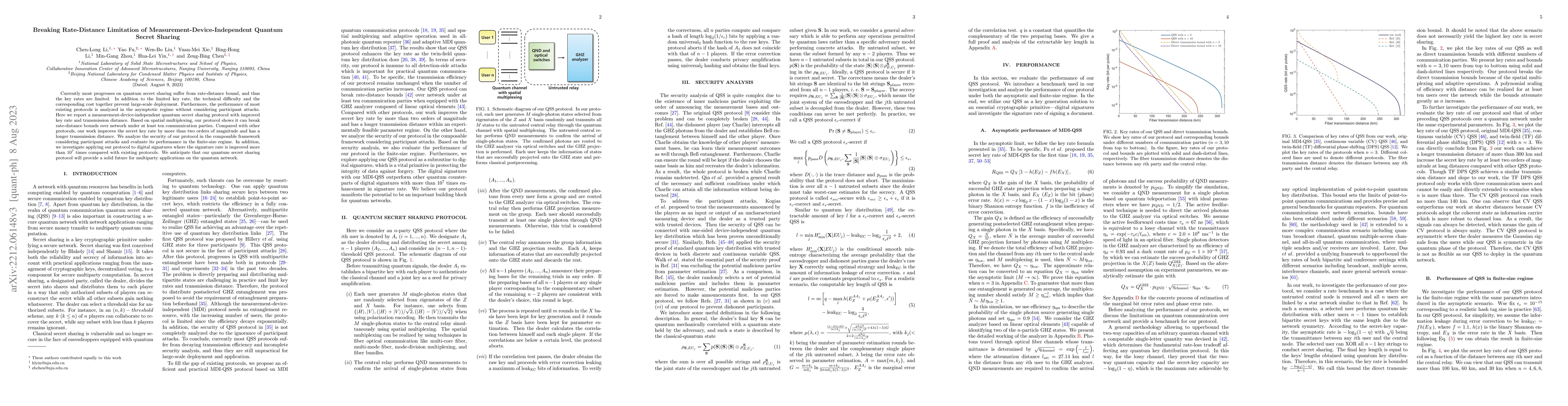 Thumbnail for Breaking Rate-Distance Limitation of Measurement-Device-Independent
  Quantum Secret Sharing