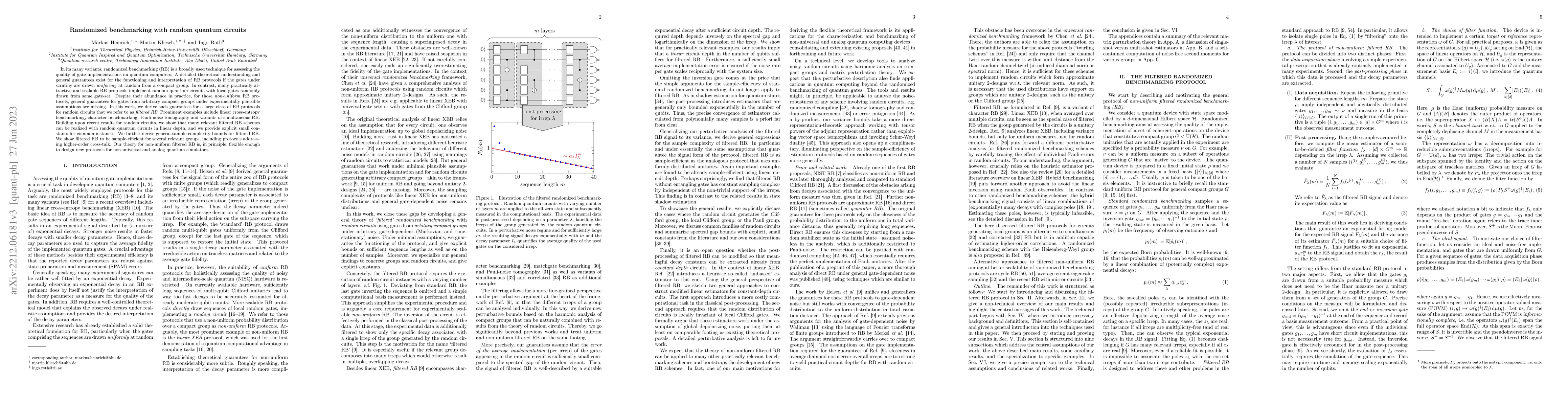 Thumbnail for Randomized benchmarking with random quantum circuits