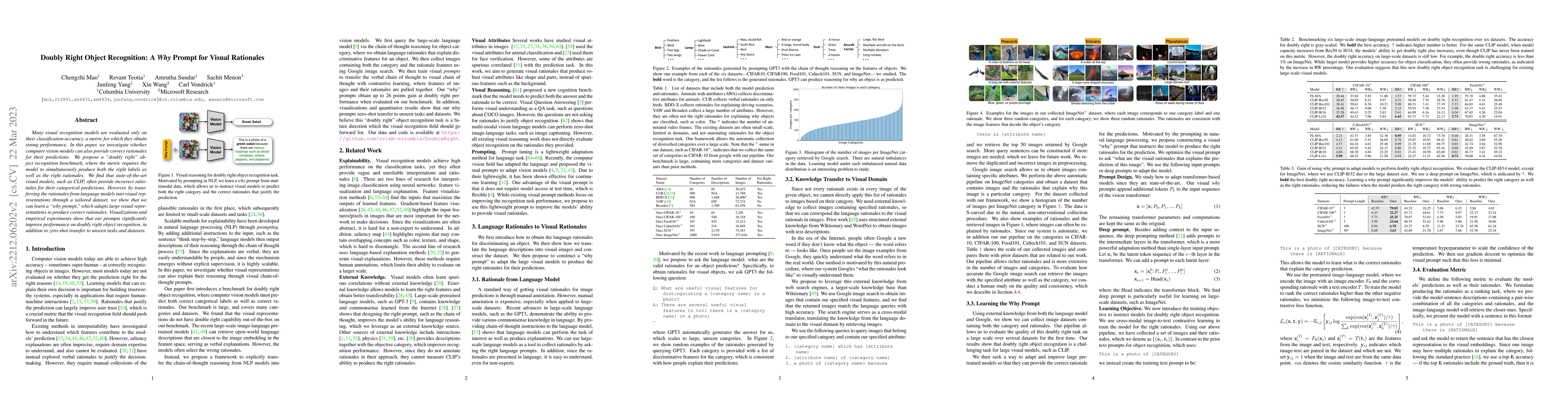 Thumbnail for Doubly Right Object Recognition: A Why Prompt for Visual Rationales