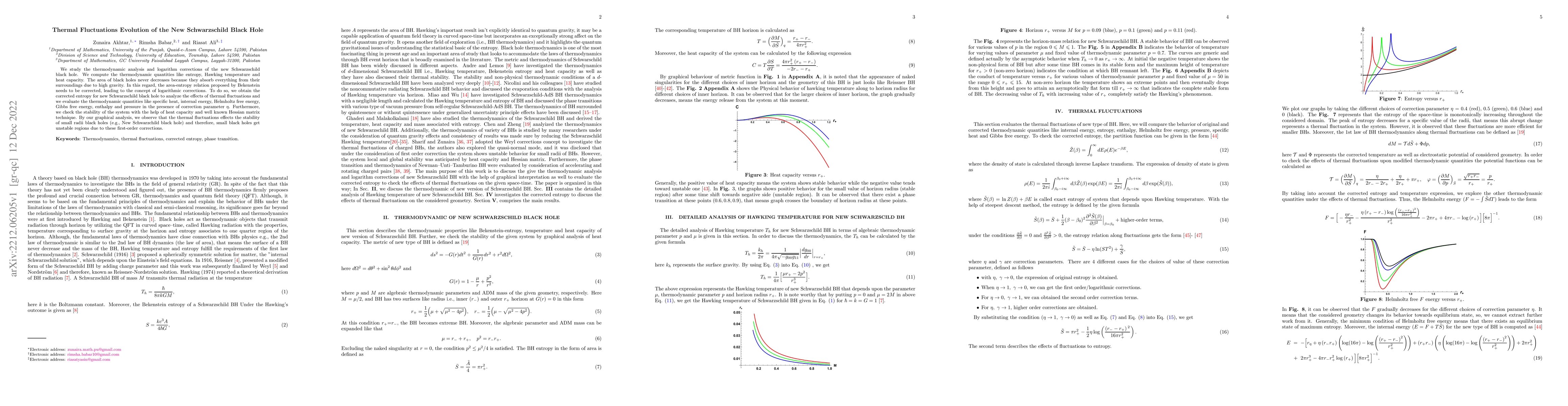 Thumbnail for Thermal Fluctuations Evolution of the New Schwarzschild Black Hole