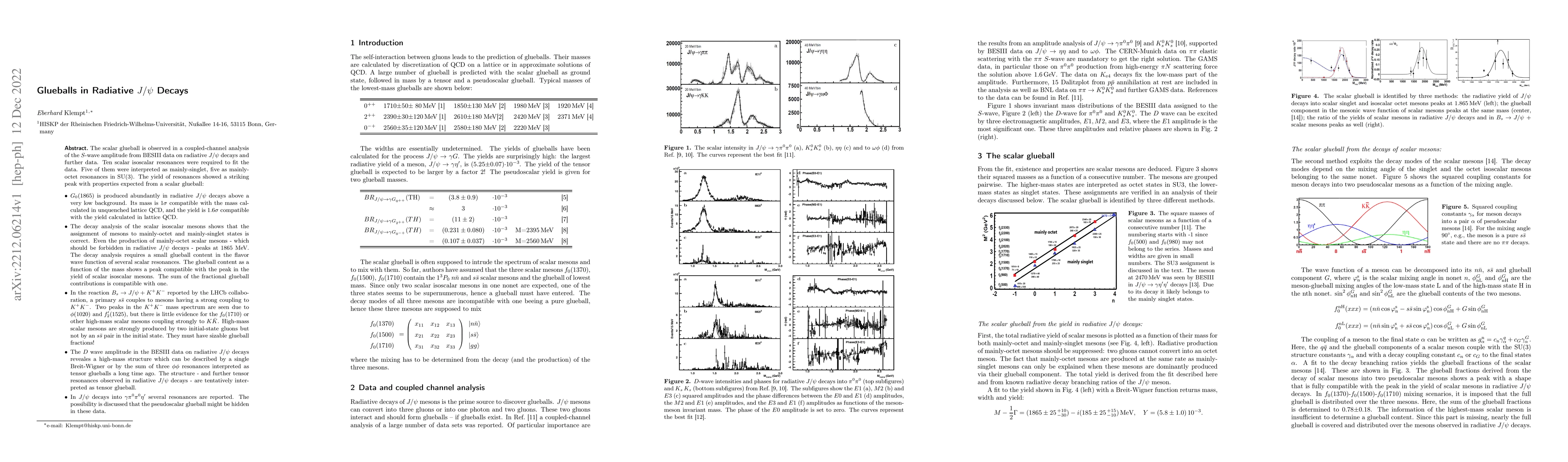 Thumbnail for Glueballs in Radiative $J/\psi$ Decays
