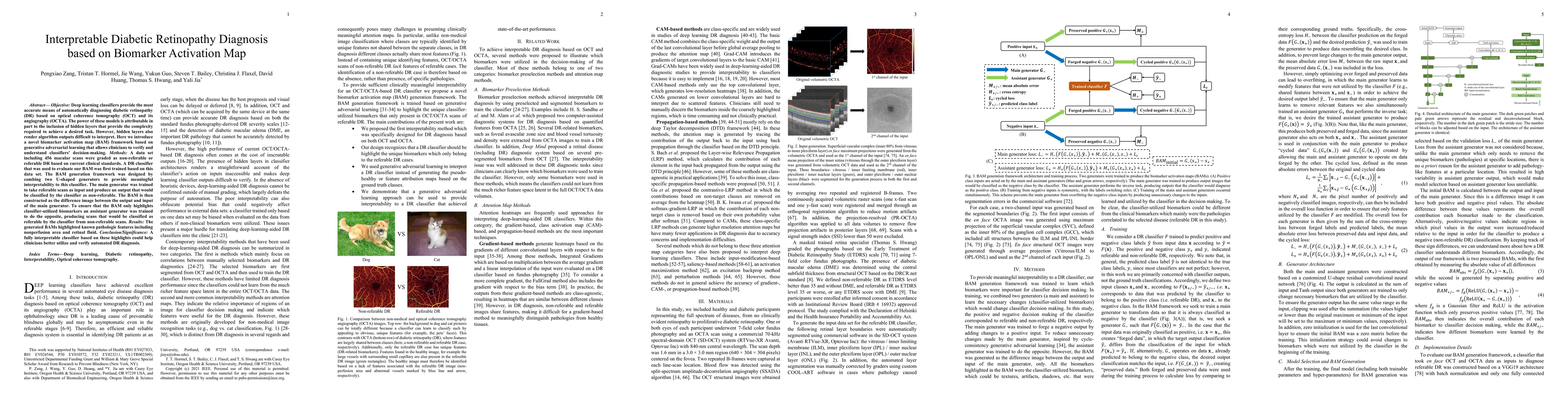 Thumbnail for Interpretable Diabetic Retinopathy Diagnosis based on Biomarker
  Activation Map