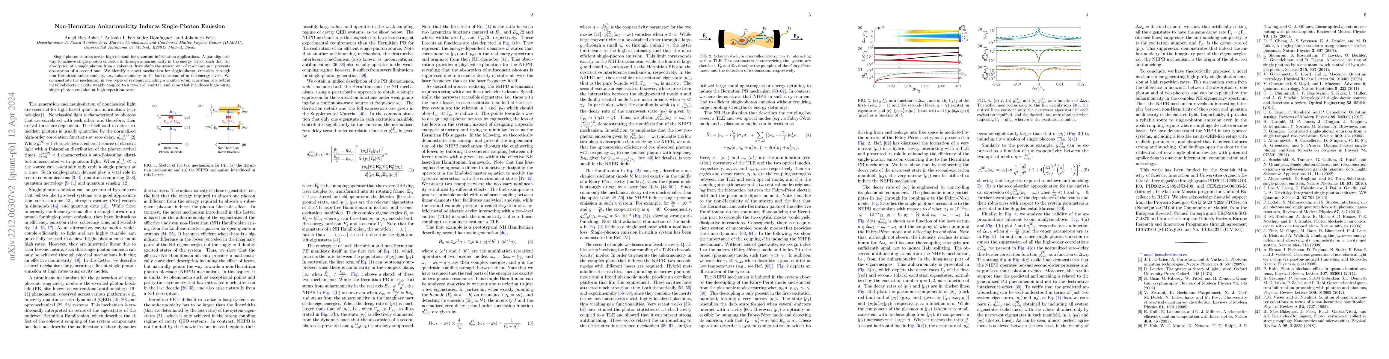 Thumbnail for Non-Hermitian Anharmonicity Induces Single-Photon Emission