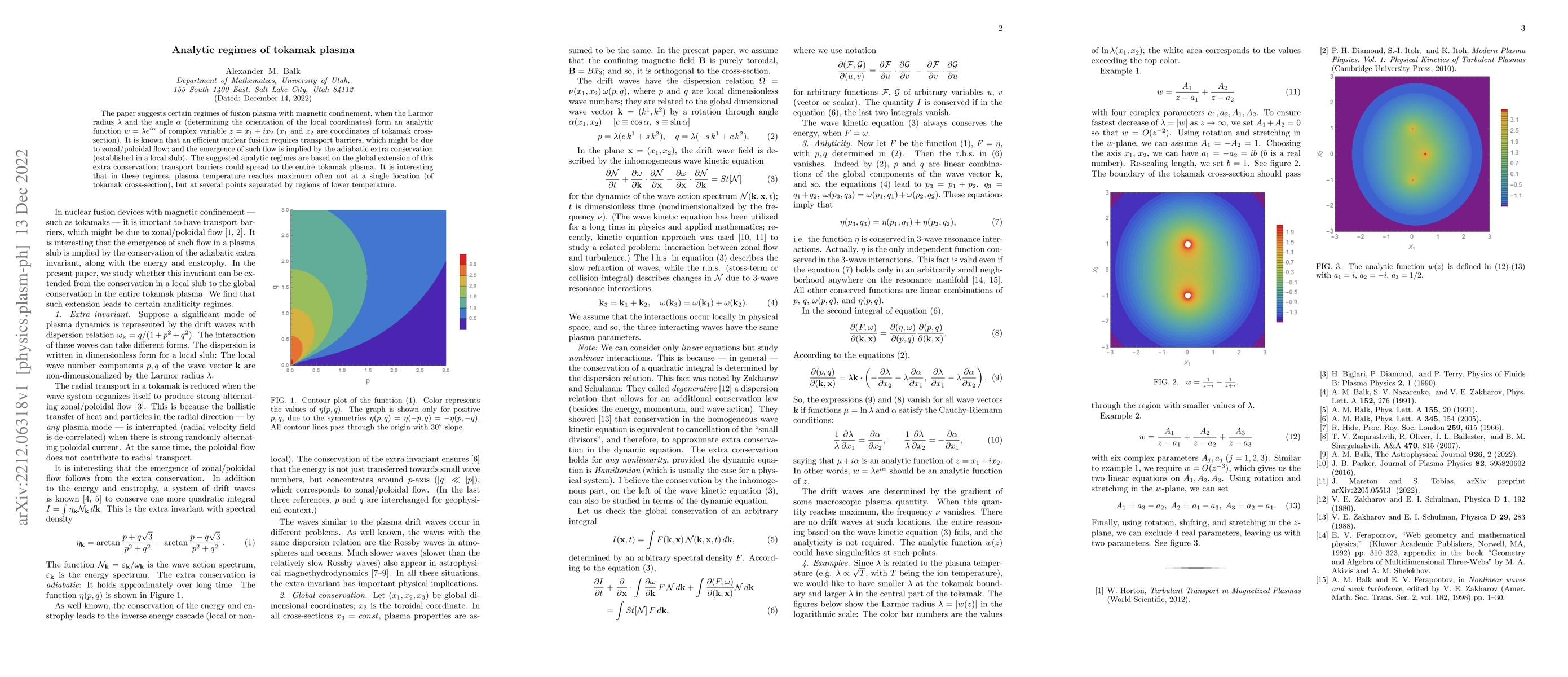 Thumbnail for Analytic regimes of tokamak plasma