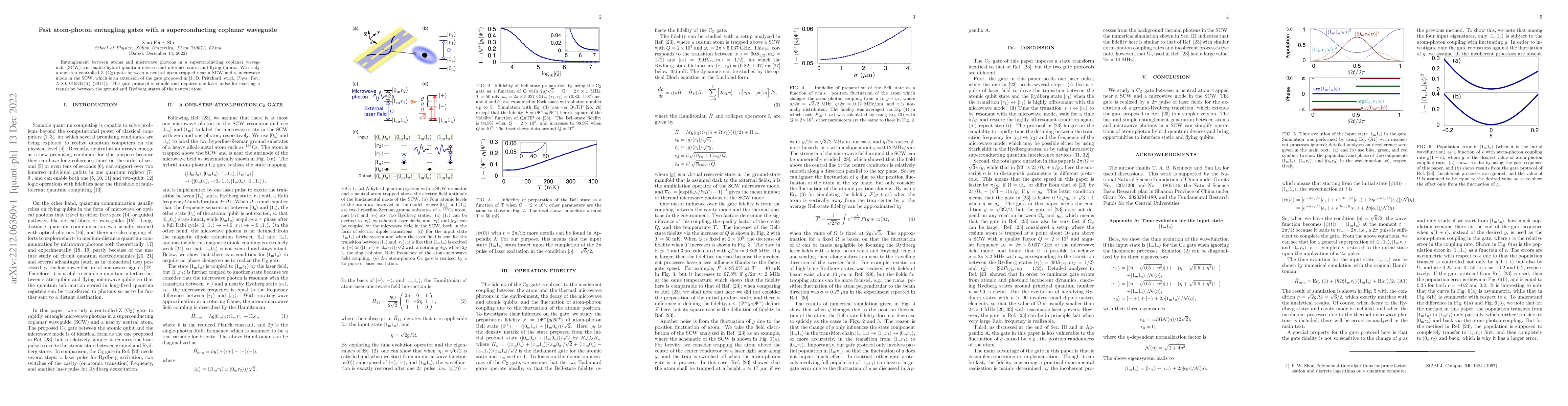 Thumbnail for Fast atom-photon entangling gates with a superconducting coplanar
  waveguide