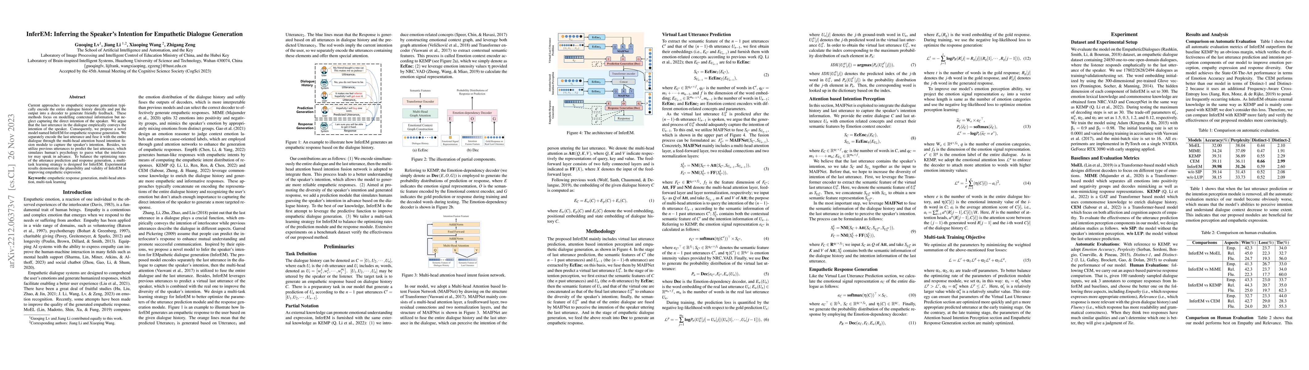 Thumbnail for InferEM: Inferring the Speaker's Intention for Empathetic Dialogue
  Generation