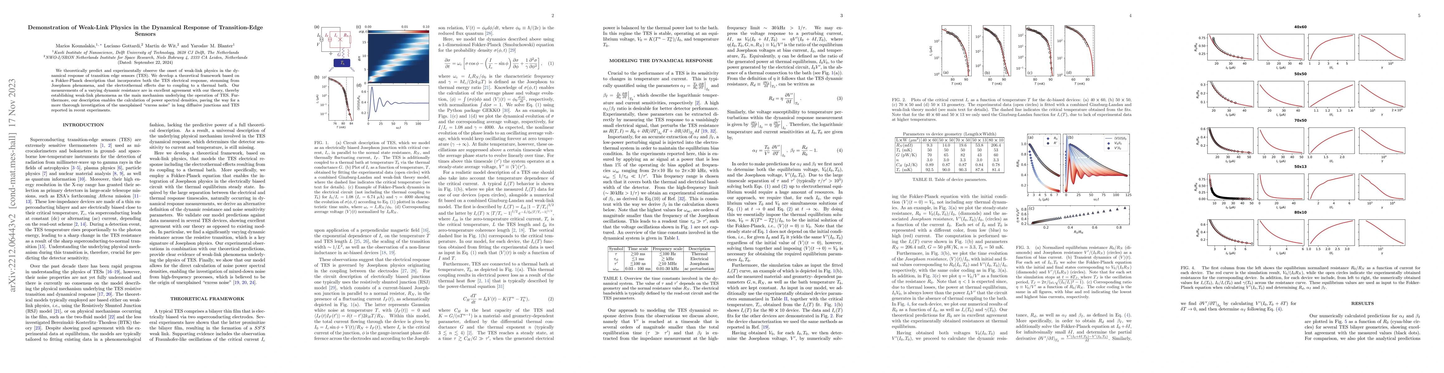 Thumbnail for Demonstration of Weak-Link Physics in the Dynamical Response of
  Transition-Edge Sensors