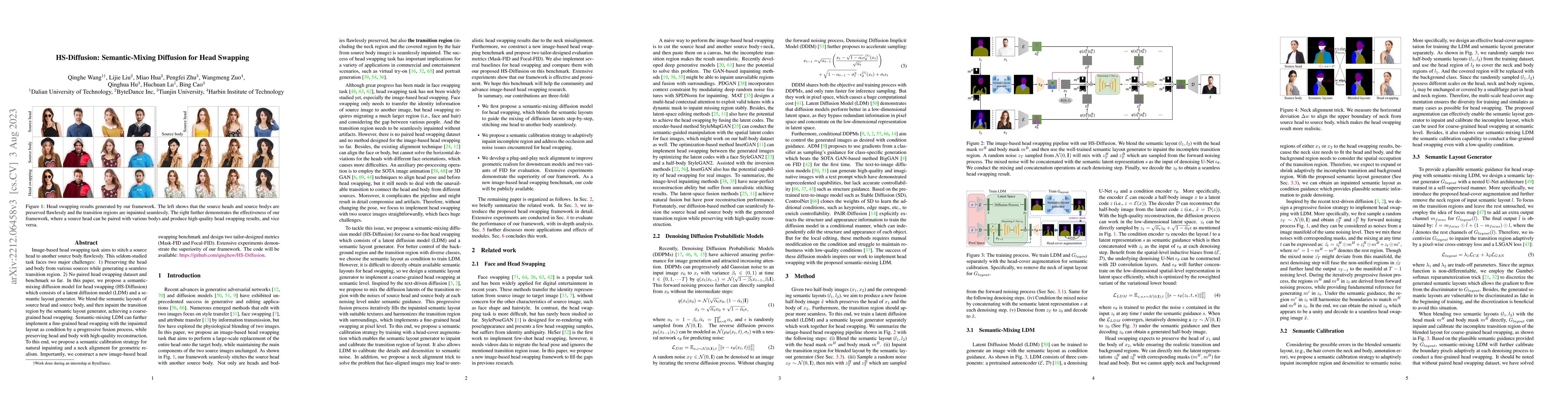 Thumbnail for HS-Diffusion: Semantic-Mixing Diffusion for Head Swapping
