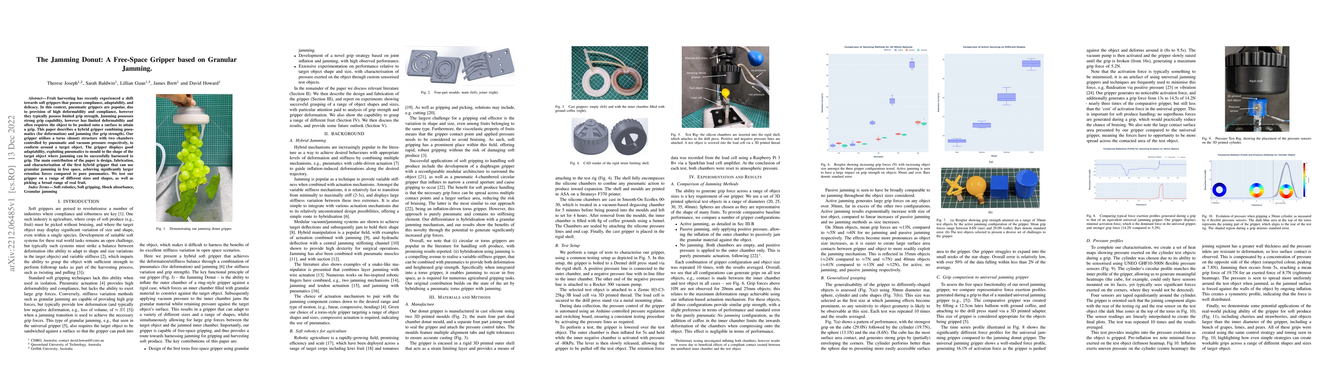 Thumbnail for The Jamming Donut: A Free-Space Gripper based on Granular Jamming
