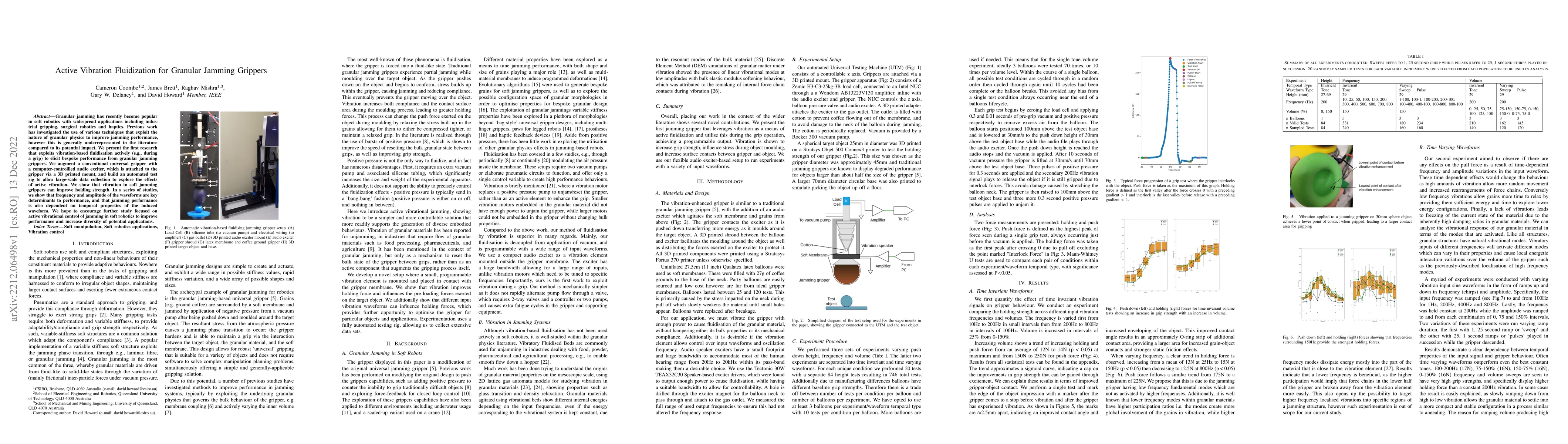 Thumbnail for Active Vibration Fluidization for Granular Jamming Grippers