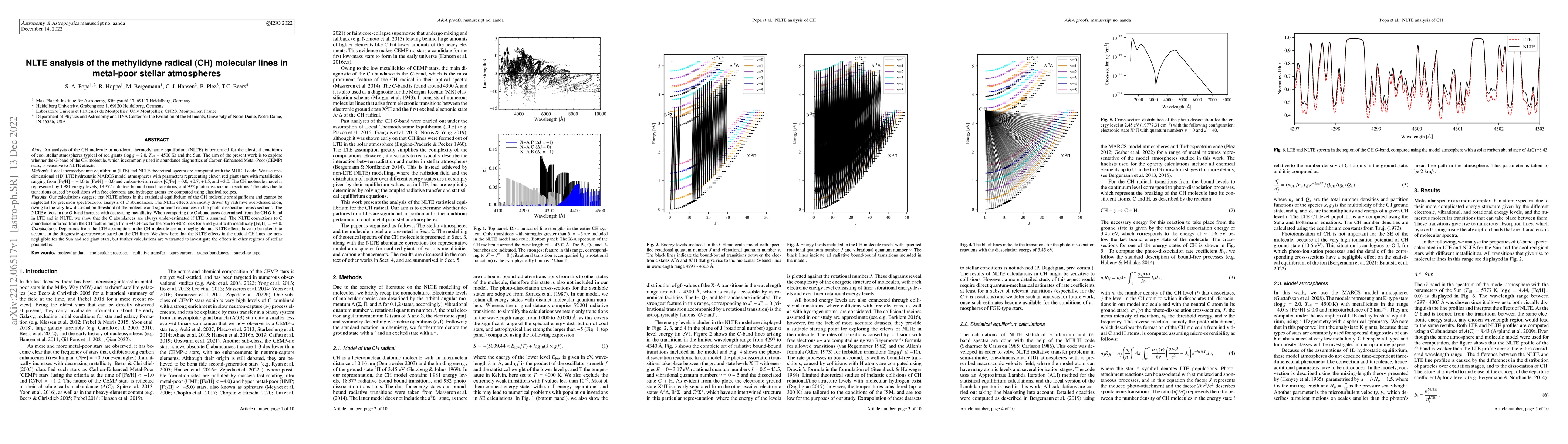 Thumbnail for NLTE analysis of the methylidyne radical (CH) molecular lines in
  metal-poor stellar atmospheres
