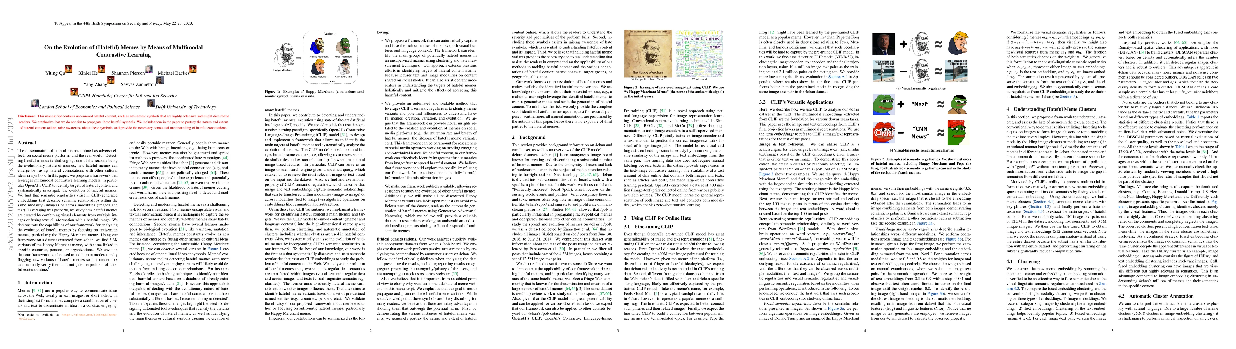 Thumbnail for On the Evolution of (Hateful) Memes by Means of Multimodal Contrastive
  Learning