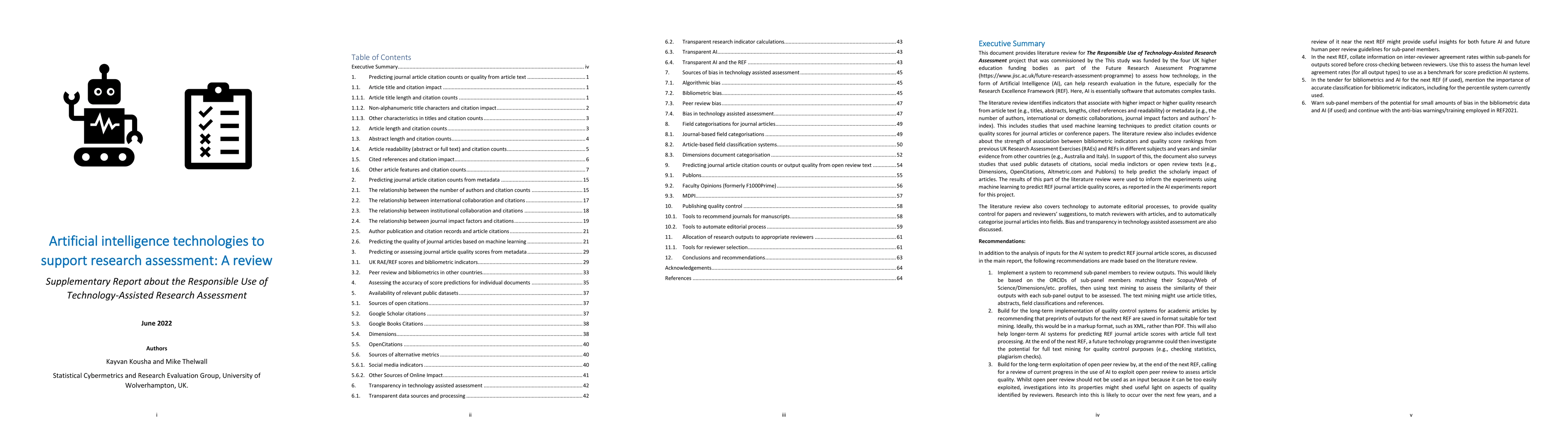 Thumbnail for Artificial intelligence technologies to support research assessment: A
  review
