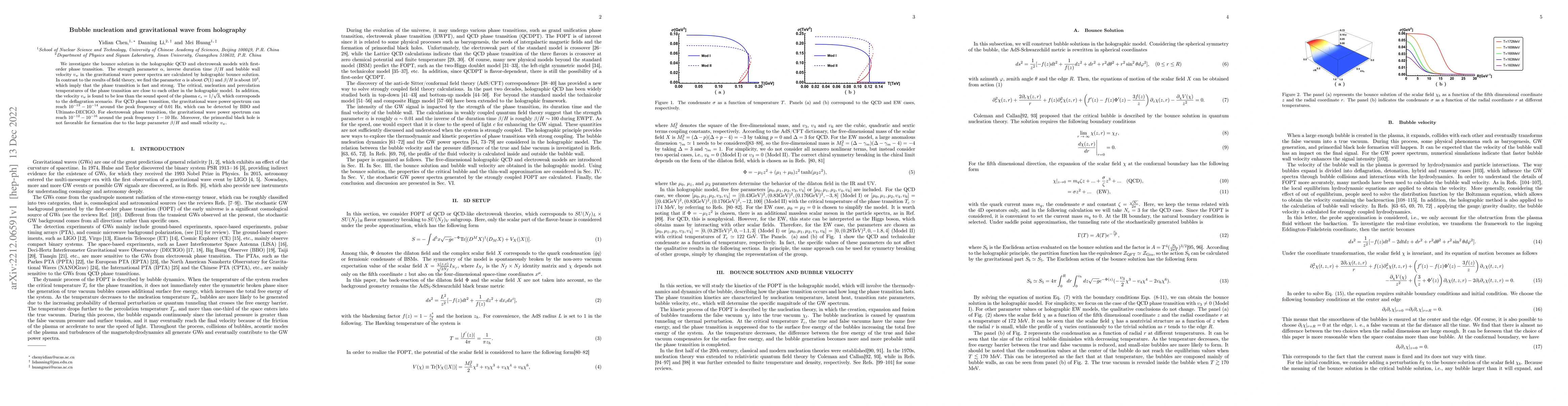 Thumbnail for Bubble nucleation and gravitational wave from holography