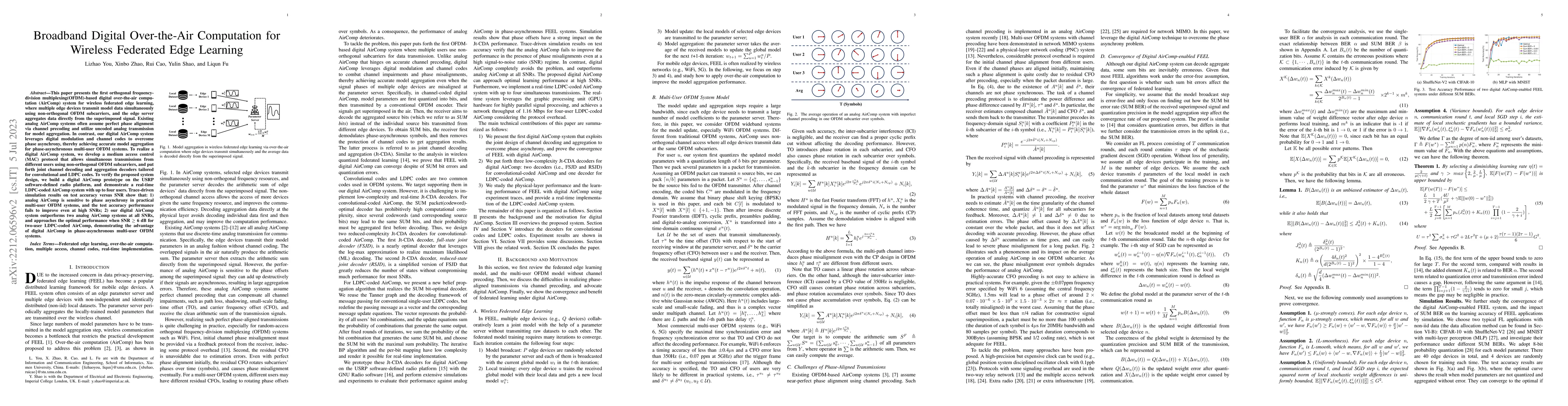 Thumbnail for Broadband Digital Over-the-Air Computation for Wireless Federated Edge
  Learning
