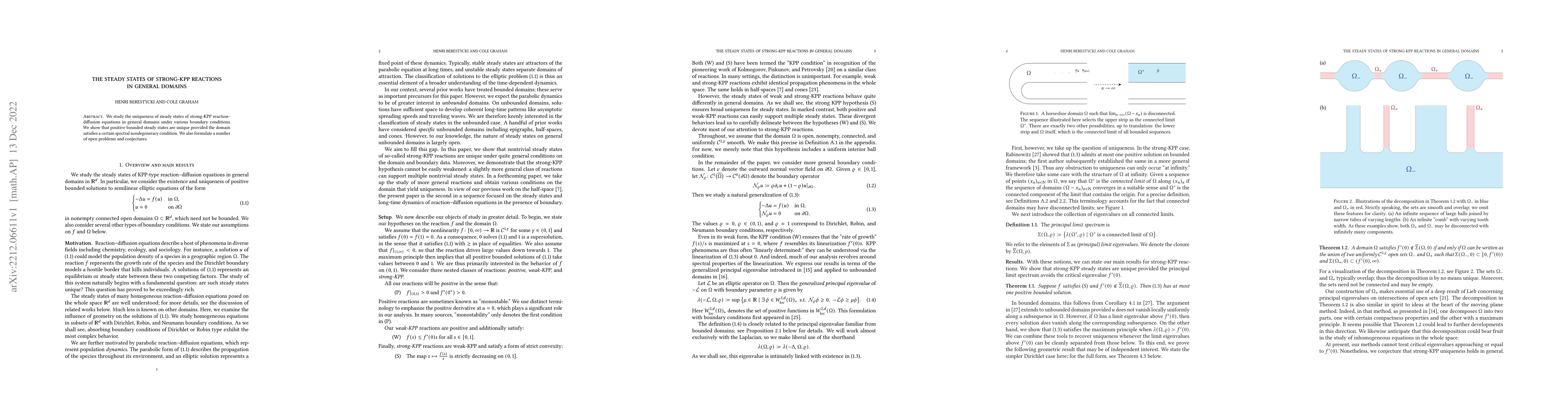 Thumbnail for The steady states of strong-KPP reactions in general domains