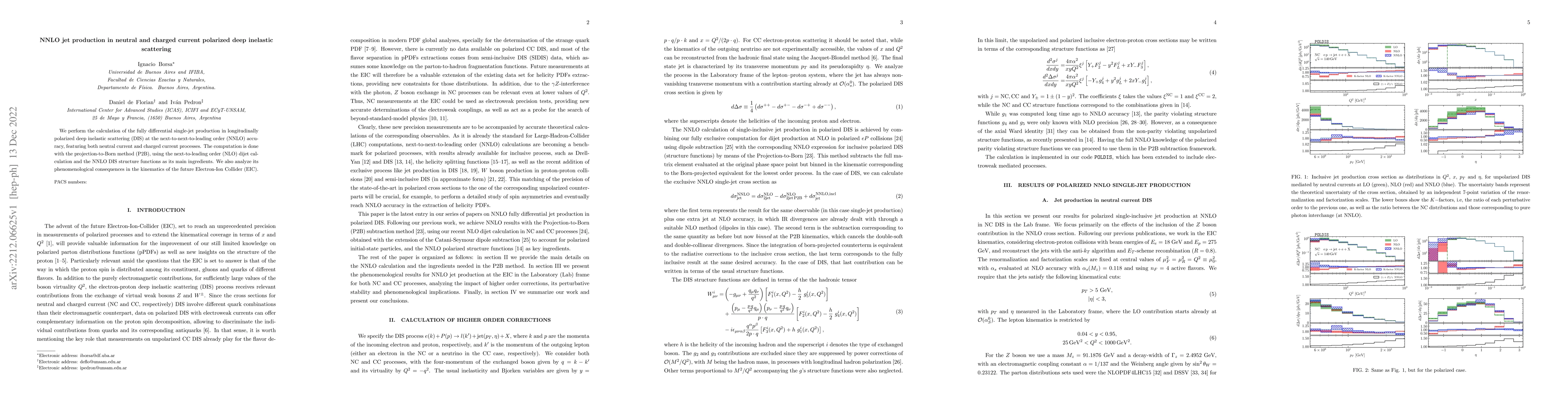 Thumbnail for NNLO jet production in neutral and charged current polarized deep
  inelastic scattering