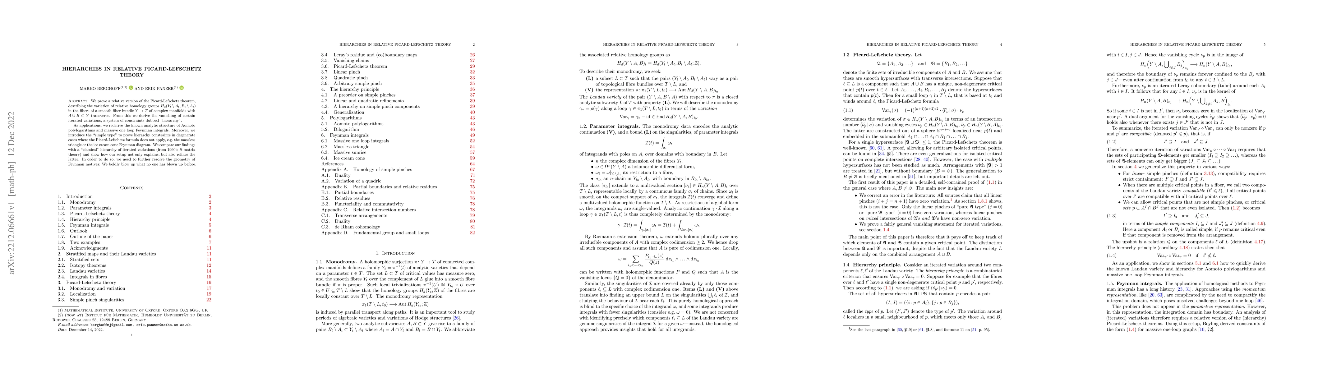 Thumbnail for Hierarchies in relative Picard-Lefschetz theory