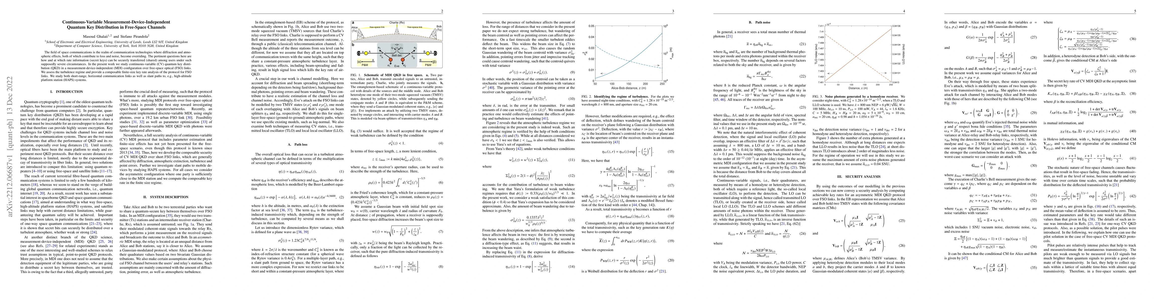 Thumbnail for Continuous-Variable Measurement-Device-Independent Quantum Key
  Distribution in Free-Space Channels