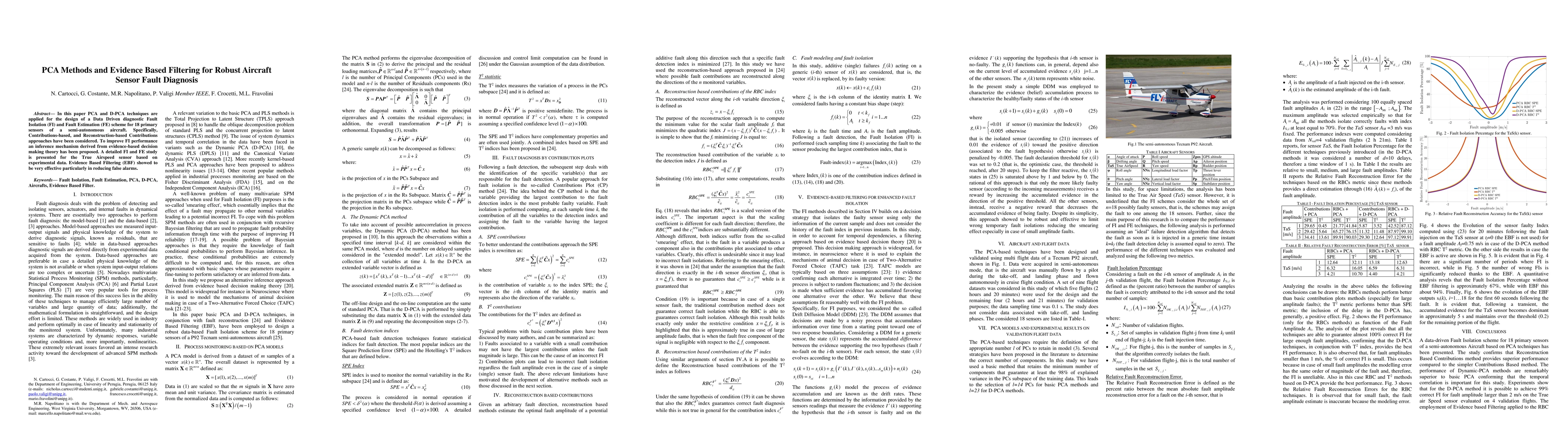 Thumbnail for PCA Methods and Evidence Based Filtering for Robust Aircraft Sensor
  Fault Diagnosis