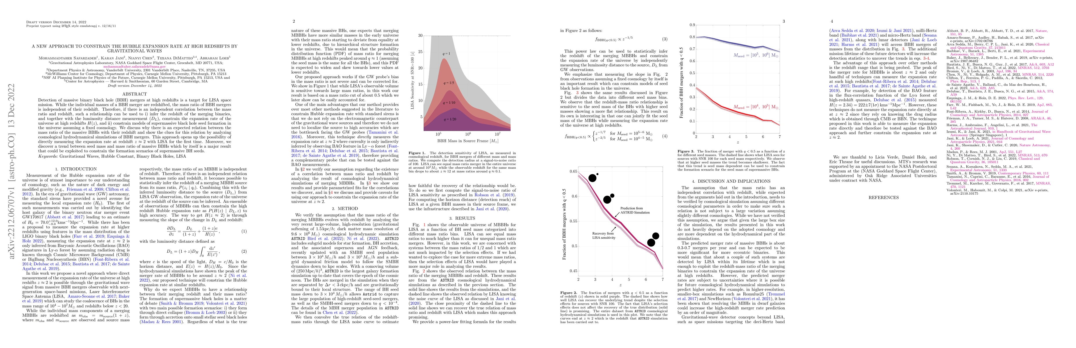 Thumbnail for A new approach to constrain the Hubble expansion rate at high redshifts
  by gravitational waves