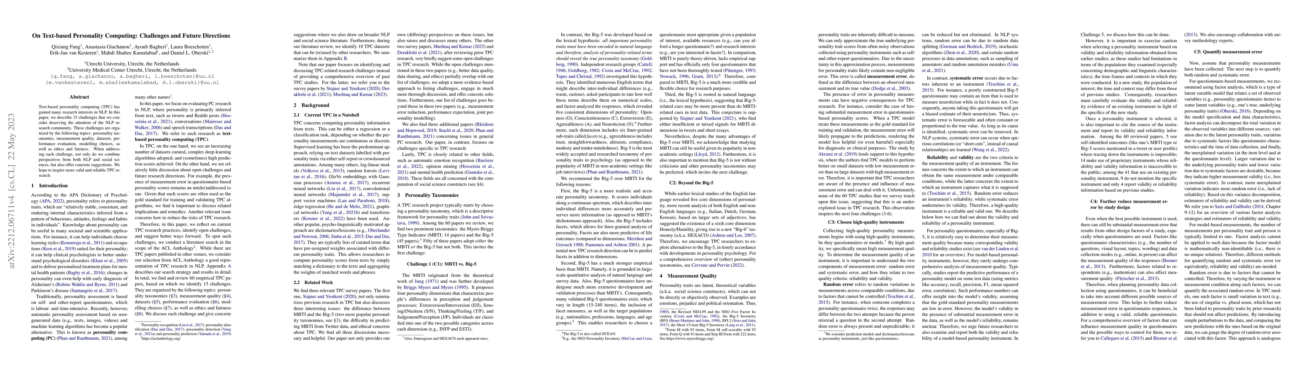 Thumbnail for On Text-based Personality Computing: Challenges and Future Directions