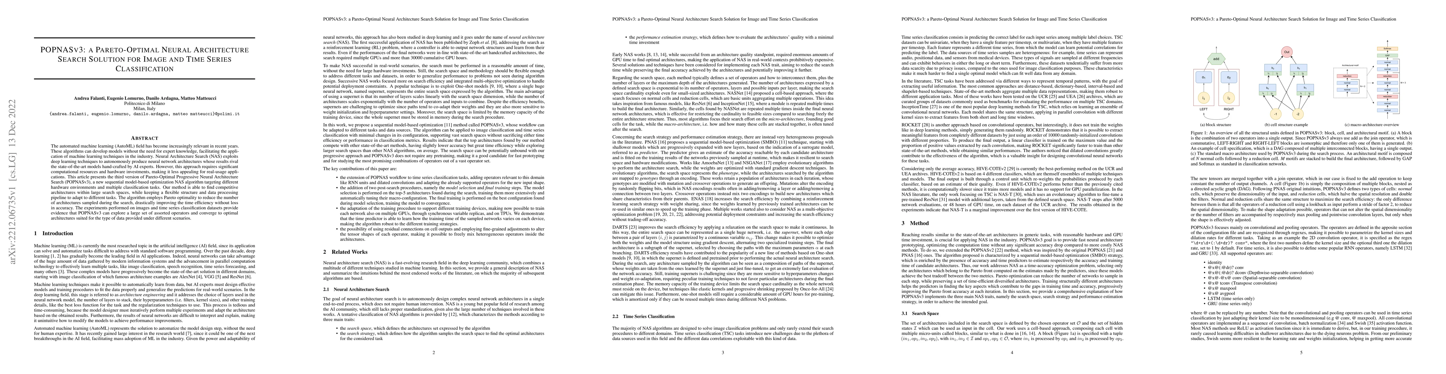 Thumbnail for POPNASv3: a Pareto-Optimal Neural Architecture Search Solution for Image
  and Time Series Classification