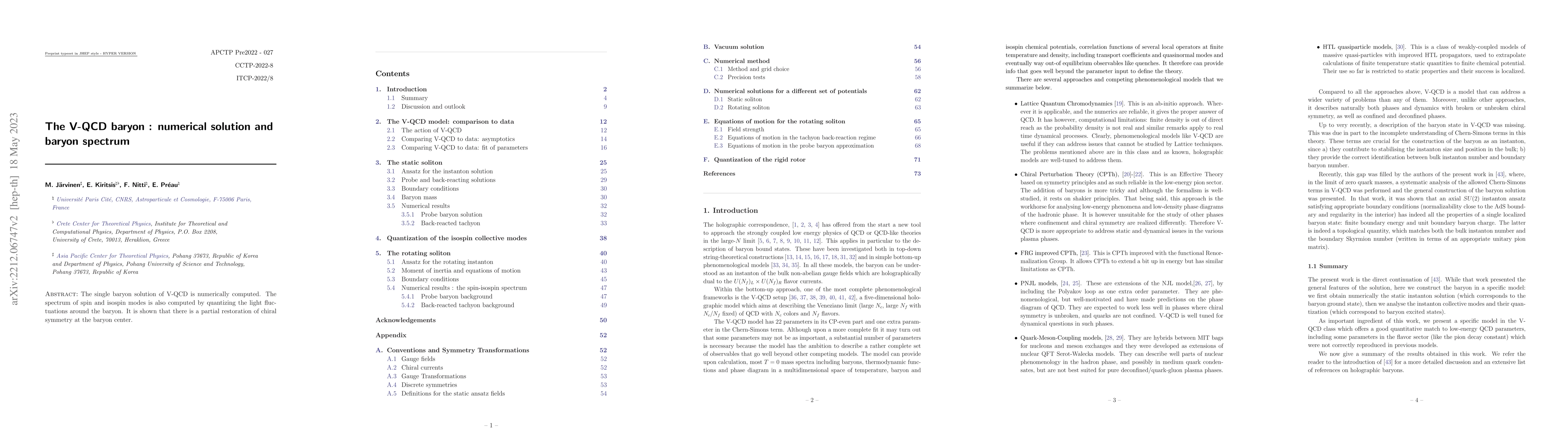 Thumbnail for The V-QCD baryon : numerical solution and baryon spectrum