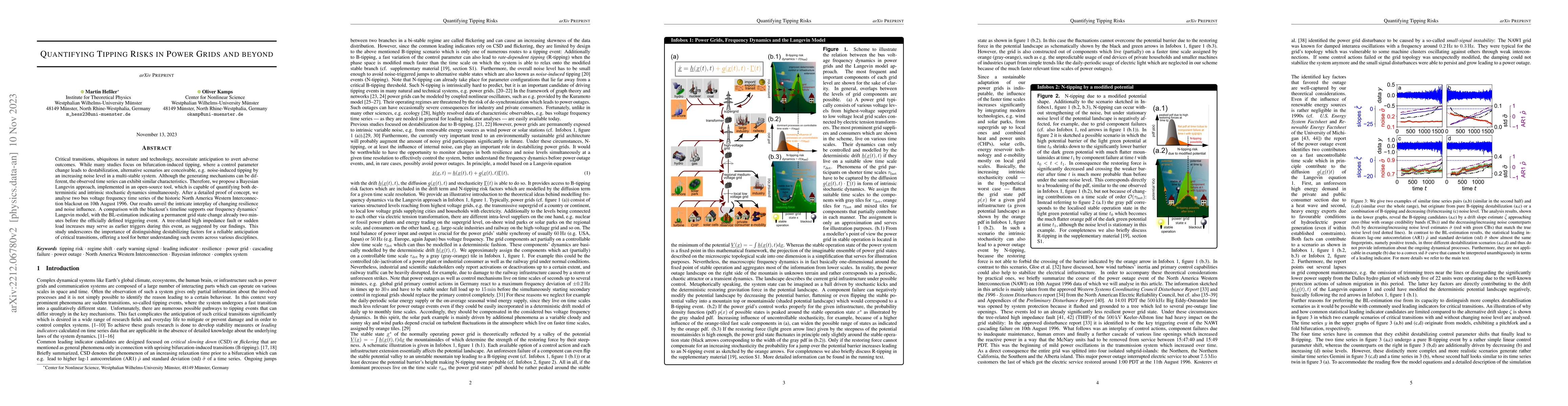 Thumbnail for Quantifying Tipping Risks in Power Grids and beyond