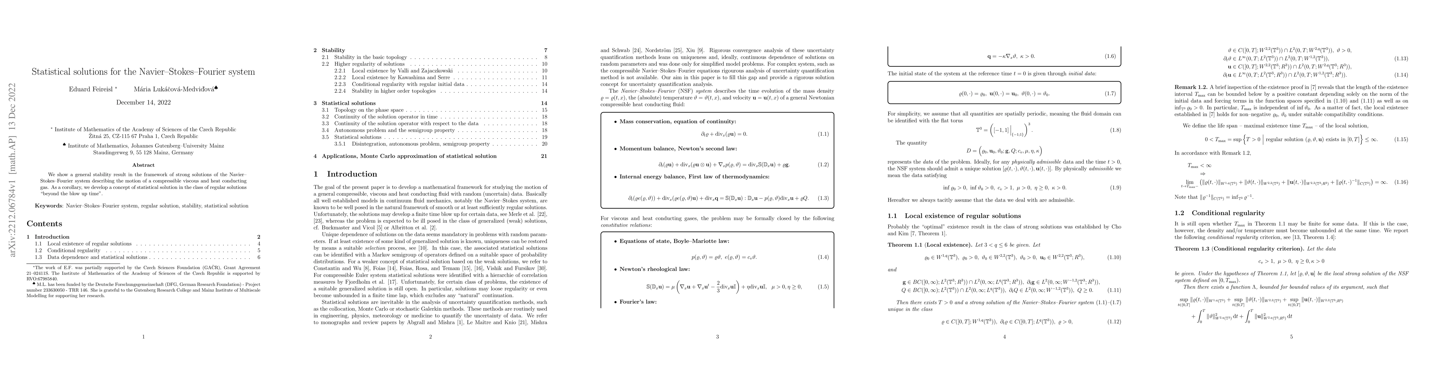 Thumbnail for Statistical solutions for the Navier-Stokes-Fourier system