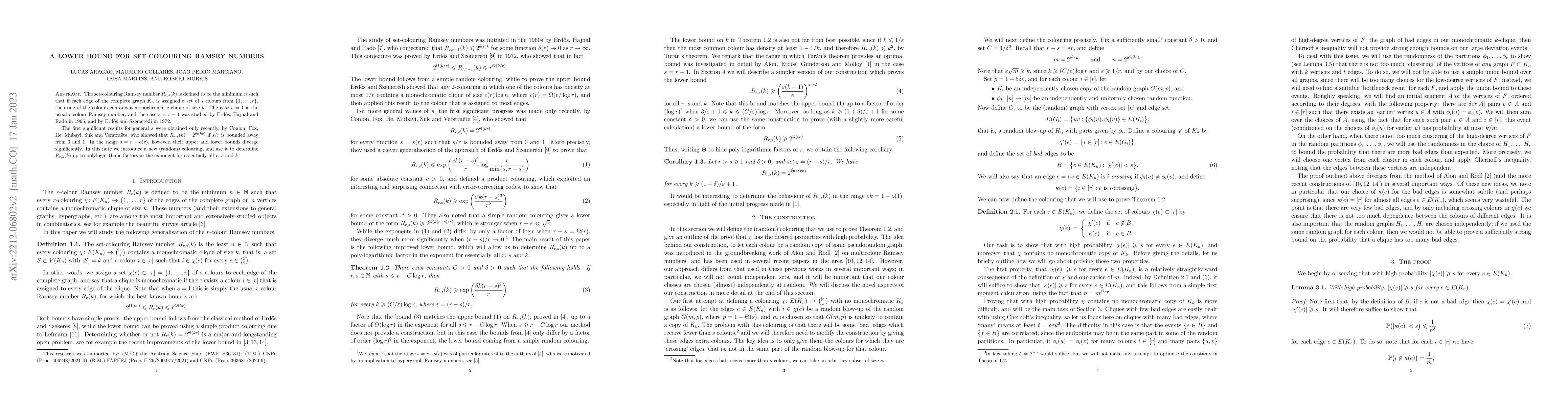 Thumbnail for A lower bound for set-colouring Ramsey numbers