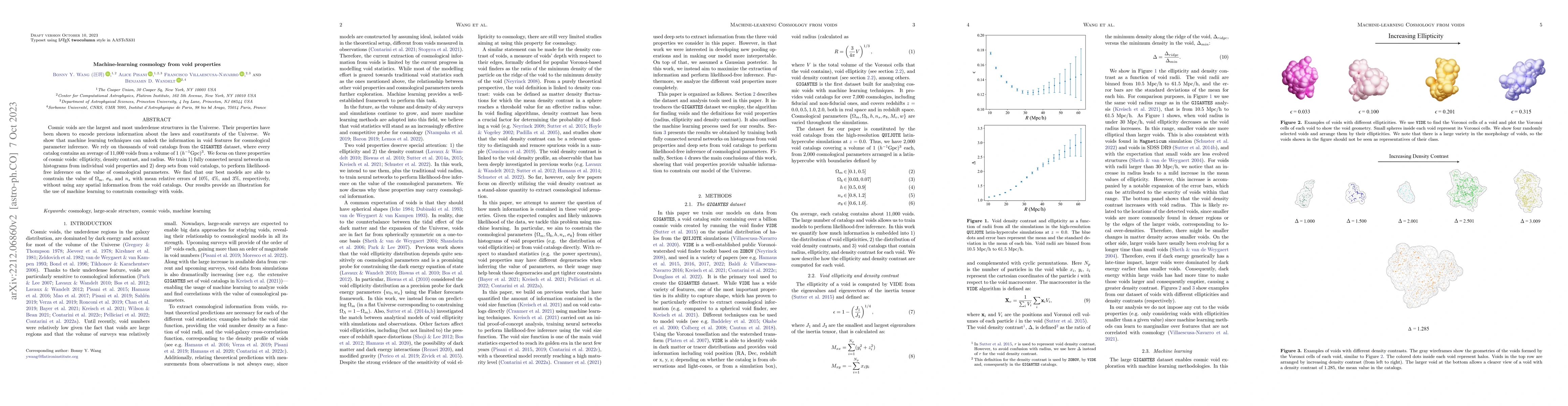 Thumbnail for Machine-learning cosmology from void properties